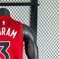 NBA Toronto Raptors V-Neck Red Jersey INGRAM#3