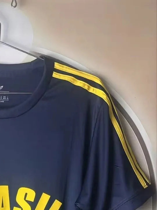 Retro 1984 Brazil COB Adidas Blue Jersey Fan Version