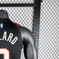 NBA Portland Trail Blazers 2024 Round Neck Black Jersey LILLARD#0 S-XXL