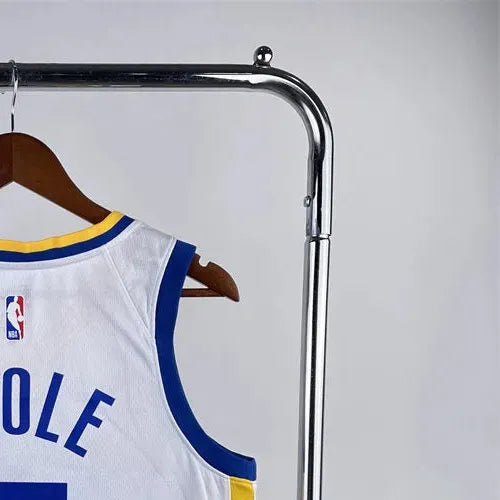 NBA Golden State Warriors 2023 V-Neck White Jersey POOLE#3 S-XXL