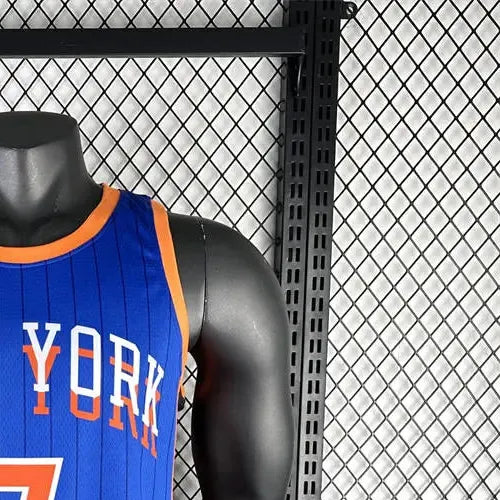 NBA New York Knicks 2024 Round Neck Blue jersey ANTHONY#7 S-XXL