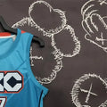 NBA Oklahoma City Thunder V-Neck Blue Jersey GEORGE#13 S-XXL