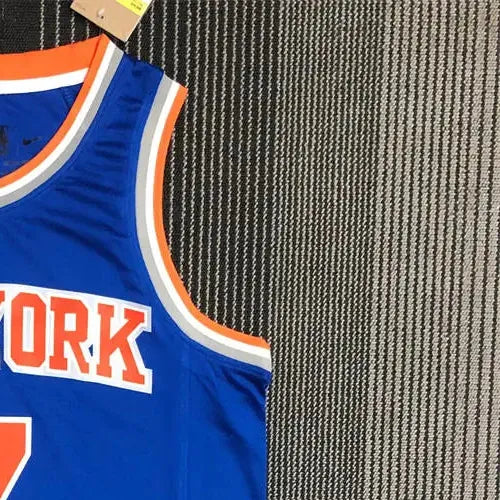 NBA New York Knicks Round Neck Blue 75th Anniversary jersey ANTHONY#7 S-XXL