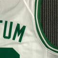 NBA Boston Celtics Round Neck 75th anniversary White Jersey TATUM#0 S-XXL