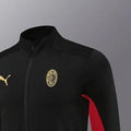 2024 AC Milan Black Red Jacket Training Suit Set Football Team Shirt Sports Fashion