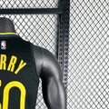 NBA 2025 Golden State Warriors Round Neck JORDAN Edition Black Jersey CURRY#30 S-XXL