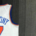 NBA New York Knicks Round Neck White 75th Anniversary jersey ANTHONY#7 S-XXL