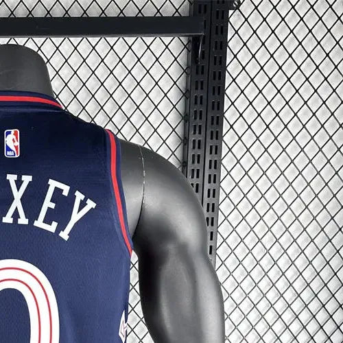NBA Philadelphia 76ers 2024 Round Neck City Edition Black Jersey MAXEY#0 S-XXL