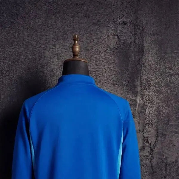 202526 Real Oviedo Half-Pull long Sleeve Blue Hoodie
