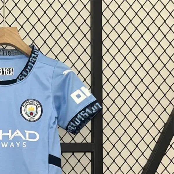 202425 kids Manchester City Home jersey Kid Kits Size 16-28