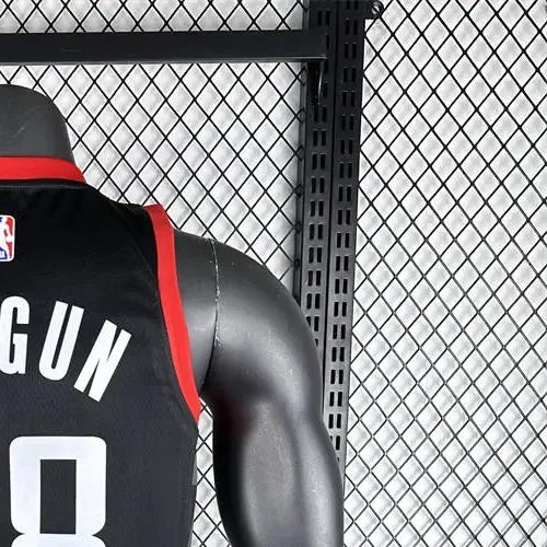 NBA Houston Rockets 2024 V-Neck Balck Jersey SENGUN#28 S-XXL