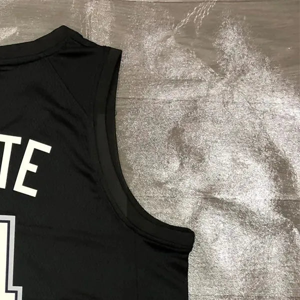 NBA San Antonio Spurs V-Neck Black jersey WHITE#4 S-XXL