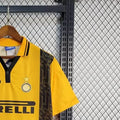 Retro Inter Milan 19697 Second Away Yellow jersey Fan Version