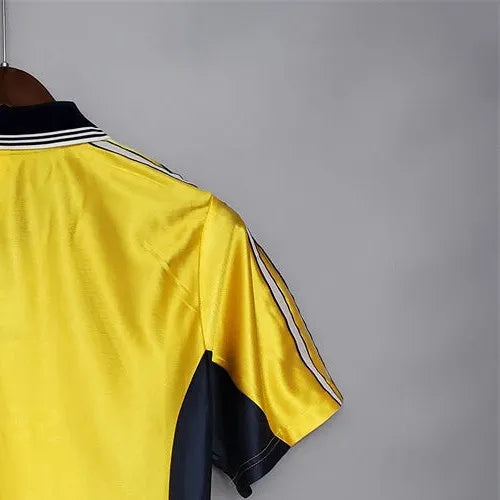 Retro Marseille 9899 Away yellow jersey Fan Version