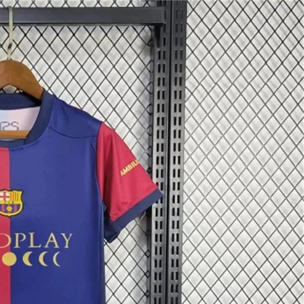 2425 KIDS Barcelona Home Co-branded Edition jersey Kid Kits Size 16-28