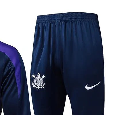 2425 Corinthians Royal blue Long-sleeved half-pull training kit Football team kit
