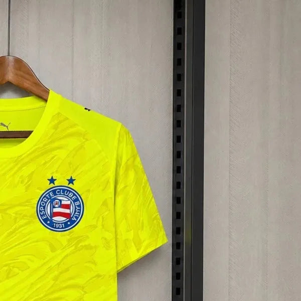 202627 Bahia Goalkeeper Yellow Jersey Fan Version