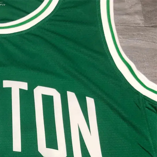 NBA Boston Celtics round neck Retro Green Jersey Bird#33 S-XXL