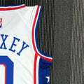 NBA Philadelphia 76ers Round Neck Black 75th Anniversary Jersey MAXEY#0 S-XXL