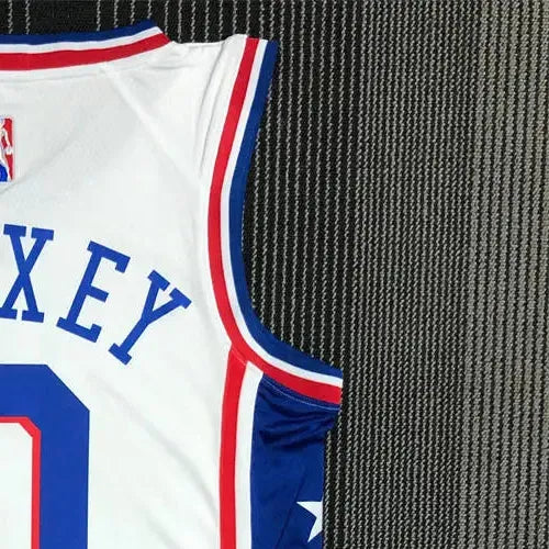 NBA Philadelphia 76ers Round Neck Black 75th Anniversary Jersey MAXEY#0 S-XXL