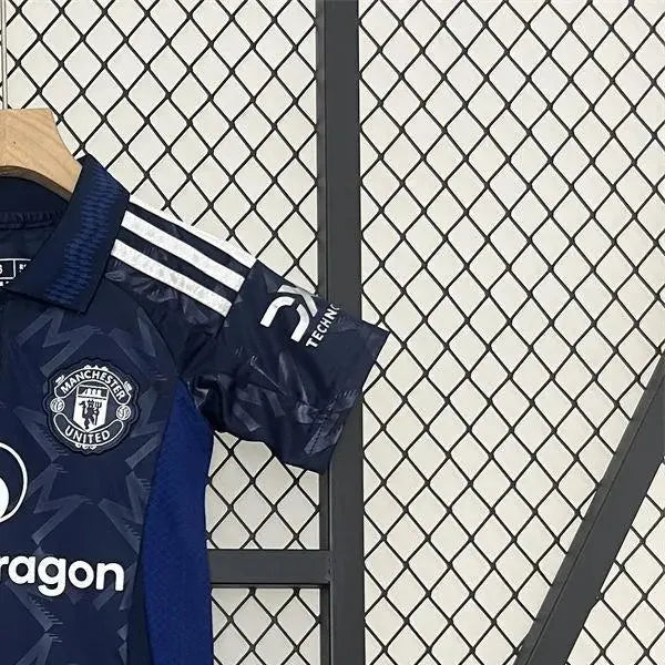 2425 Manchester United Away jersey Kid Kits Size 16-28