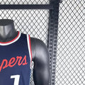 NBA Los Angeles Clippers 2425 Round Neck dark blue Jersey HARDEN#1 S-XXL
