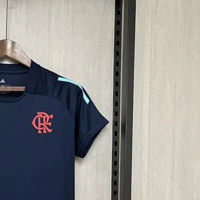 2526 Women's Flamengo Training Wear Dark Blue Jersey Fan Version