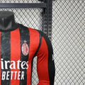 202526 AC Milan Home Long Sleeve Jersey Player Version