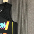 NBA Miami Hearts Round Neck Black 75th Anniversary Jersey ADEBAYO#13 S-XXL
