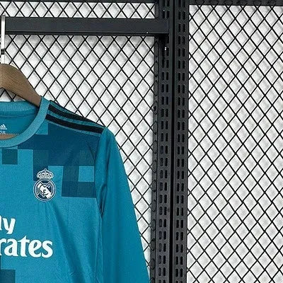 Retro Real Madrid 201617 Second Away Long sleeve jersey Kid Kits Size 16-28