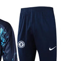 2425 Chelsea Royal blue Long-sleeved half-pull training kit Football team kit