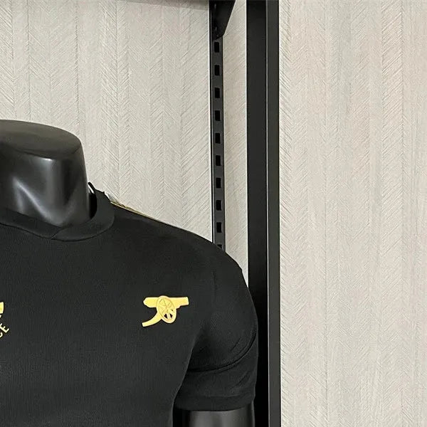 202425 Arsenal (Versace Co-branded Edition) Black Special edition Jersey Player Version