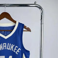NBA Milwaukee Bucks V-Neck City Edition Blue jersey ANTETOKOUNMPO#34 S-XXL