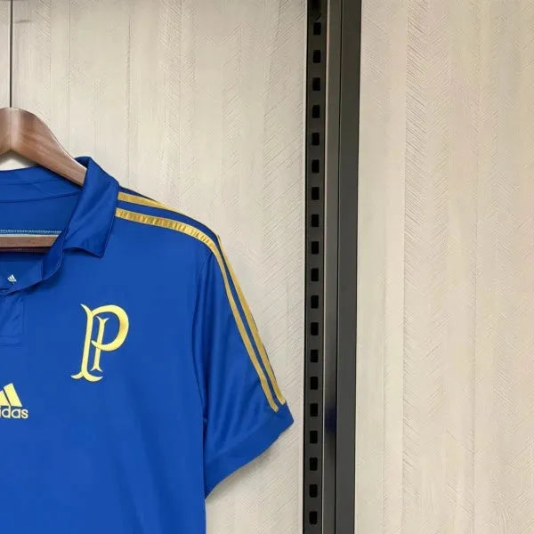 Retro 201415 Palmeiras 100th Anniversary Edition Blue Jersey