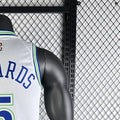 NBA Minnesota Timberwolves Retro Roud White Jersey EDWARDS#5 S-XXL
