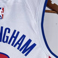 NBA Detroit Pistons 2024 CUNNINGHAM#2 Swingman White Jersey S-XXL