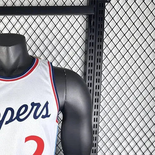 NBA Los Angeles Clippers 2425 Round Neck White Jersey LEONARD#2 S-XXL