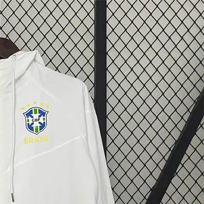 2024 Brazil Windbreaker White Sport Unifom jersey Sport Unifom