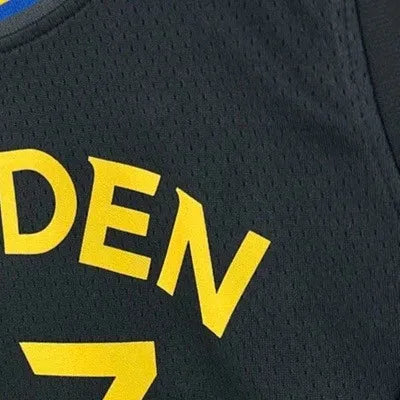 NBA 2025 Golden State Warriors Round Neck JORDAN Edition Black Jersey GREEN#23 S-XXL