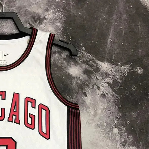 NBA Chicago Bulls Round Neck White Jersey BALL#2 S-XXL