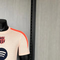 202526 Barcelona Pre-match Training Beige jersey Player Version