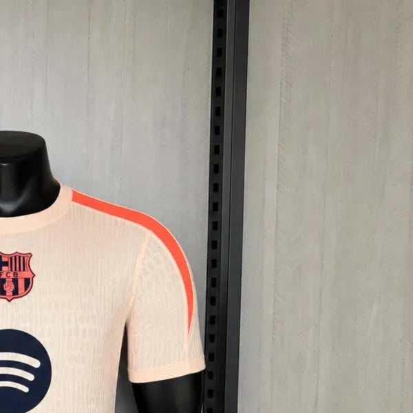 202526 Barcelona Pre-match Training Beige jersey Player Version