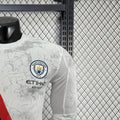 202526 Manchester City Away Long Sleeve Jersey Player Version