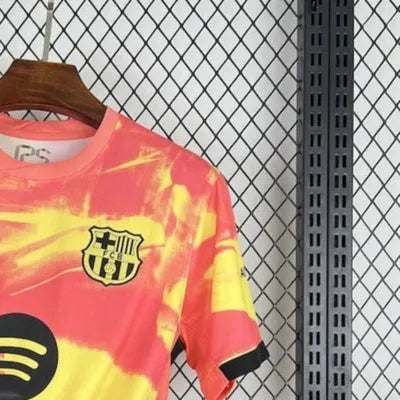 202526 Barcelona Orange pre-match training Jersey Fan Version