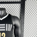 NBA Memphis Grizzies 2024 City Edition V-Neck Black Jersey MORANT#12 S-XXL