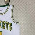 NBA Houston Rockets Round Neck White Jersey GREEN#4 S-XXL