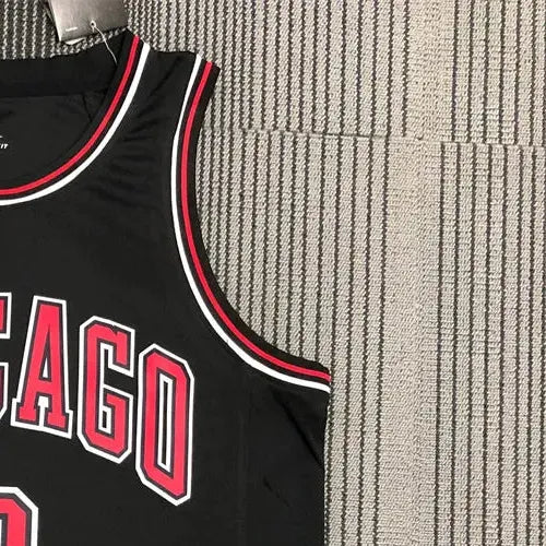NBA Chicago Bulls Round Neck Black Jersey BALL#2 S-XXL