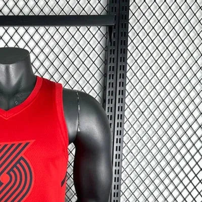 NBA Portland Trail Blazers V-Neck JORDAN Edition Red Jersey YANG#16 S-XXL