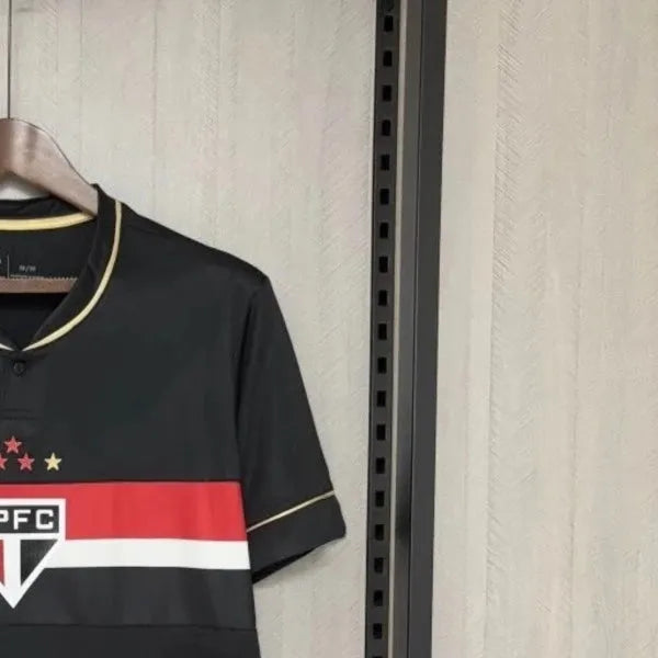202526 Sao Paulo Second Away Black jersey Fan Version