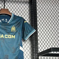 202425 Olympique Marseille Away jersey Kid Kits Size 16-28